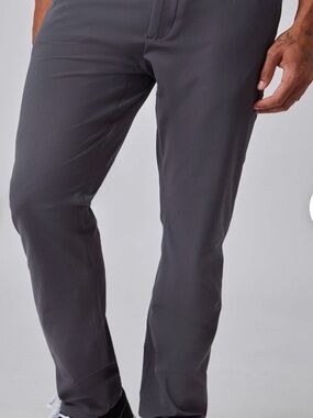 Men's Fresh Clean Threads Straight Fit Charcoal Gray Pants size 36x32
